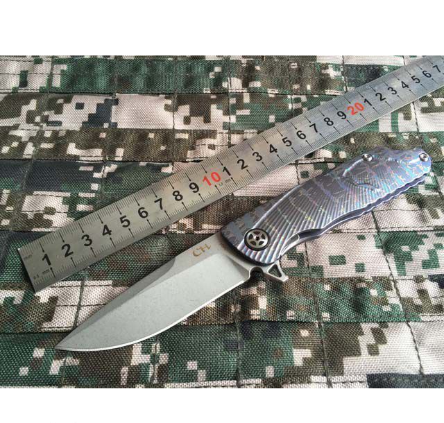 CH3501高端钛柄折刀